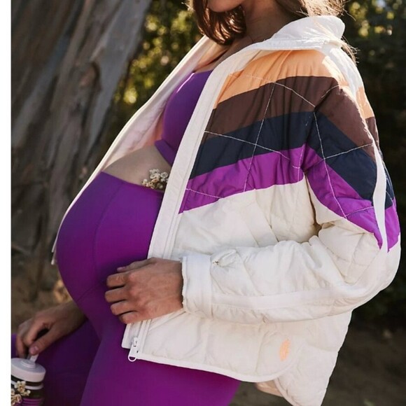 NWT $248 Free People Movement x Hatch Maternity Small Pippa Puffer Jacket Coat - Picture 2 of 15